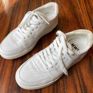 Madewell Court Low Top Sneakers (Size 7.5M, Ivory Multi)